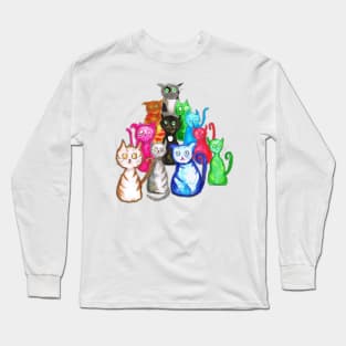 Gang of cats Long Sleeve T-Shirt